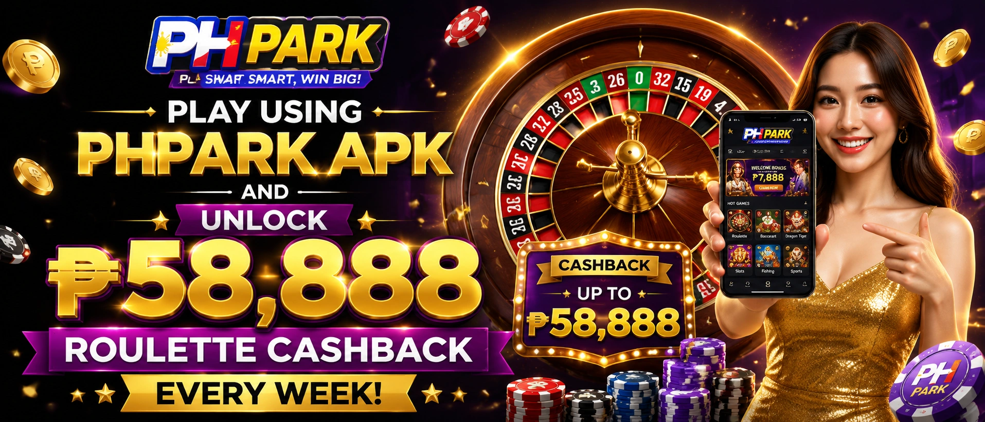 Phpark live casino studio view 1