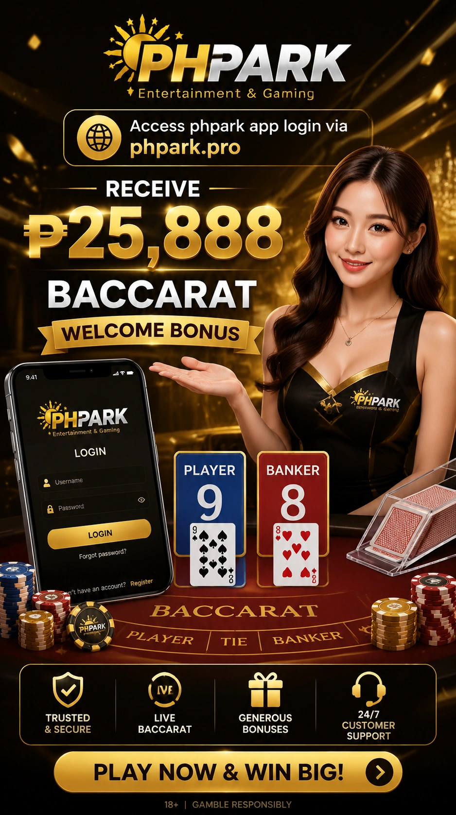 Phpark live casino vertical image 12