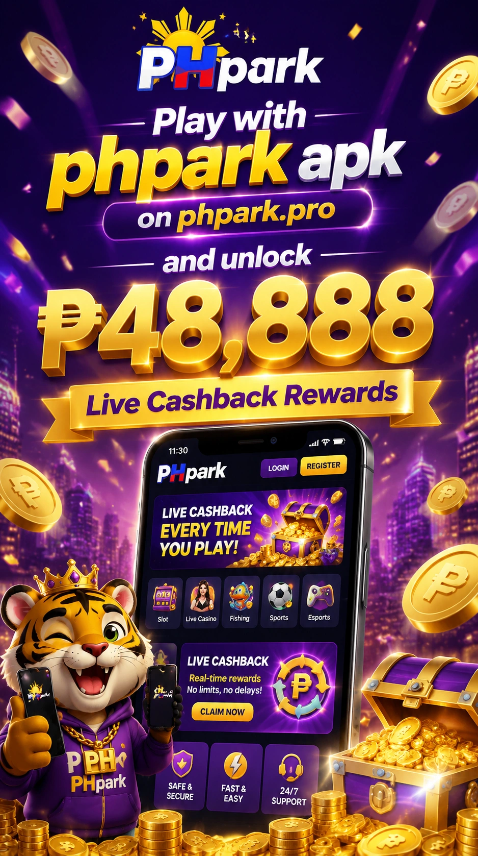 Phpark live casino vertical image 13